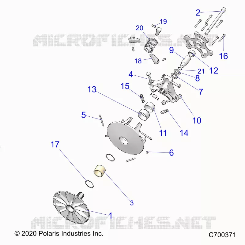 SYSTÃˆME DE TRANSMISSION, PRIMARY CLUTCH