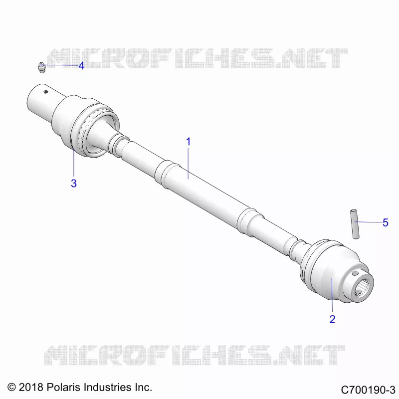 SYSTÃˆME DE TRANSMISSION, FRONT PROP SHAFT