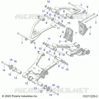 SUSPENSION ARRIERE CONTROL ARM, MOUNTING