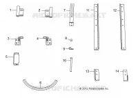 2 PASS HARD DOOR REPLACEMENT HARDWARE