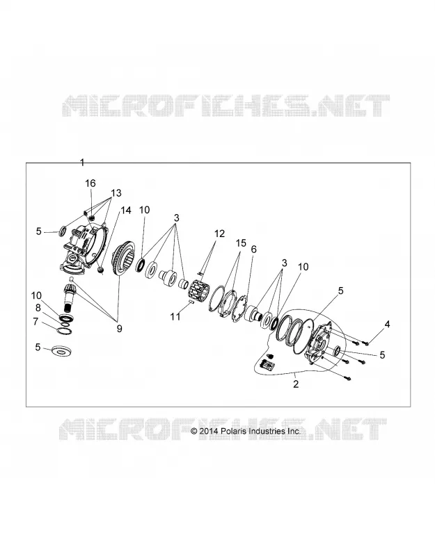 SYSTÃˆME DE TRANSMISSION, FRONT GEARCASE