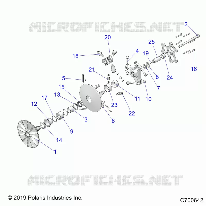 SYSTEME DE TRANSMISSION, PRIMARY CLUTCH