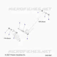 SUSPENSION, SUPPORT AMORTISSEUR , REAR SUSP.