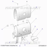 ENGINE, ECHAPPEMENT, SILENCER