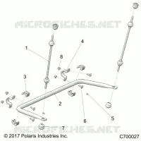 SUSPENSION, REAR BARRE STABILISATRICE