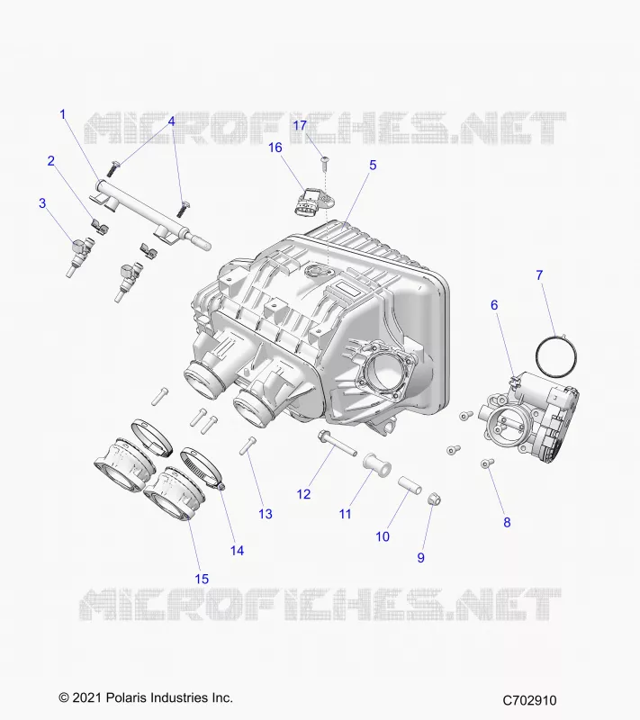 ENGINE, INTAKE MANIFOLD, CORPS DE PAPILON, FUEL RAIL
