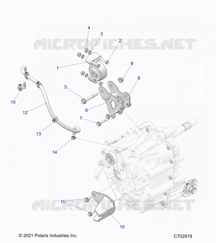 SYSTÃˆME DE TRANSMISSION, MAIN GEARCASE MOUNTING
