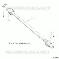 SYSTEME DE TRANSMISSION, REAR PROP SHAFT