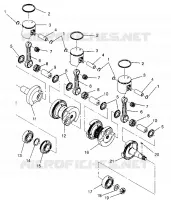 PISTON ET VILEBREQUIN XLT SPECIAL (XTRA) 0946767 (4927112711034A)