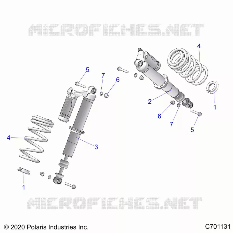 SUSPENSION, AMORTISSEUR AVANT MOUNTING