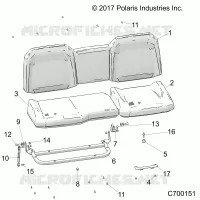SIEGE ASM. REAR
