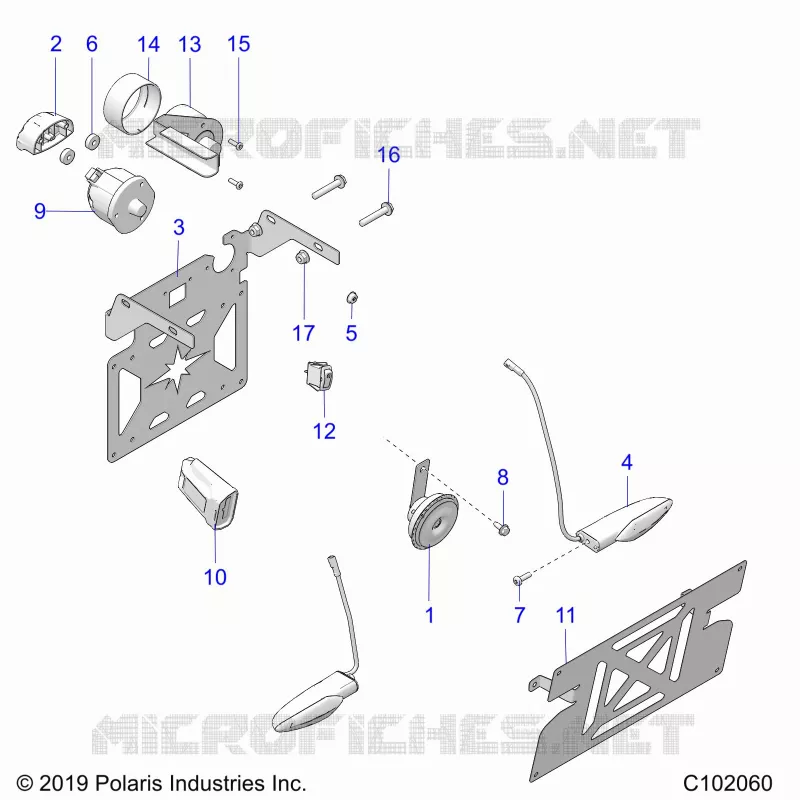 KLAXONNE, LICENSE PLATE, SWITCHES