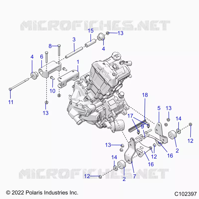 MOTEUR, MOUNTING & LONG BLOCK
