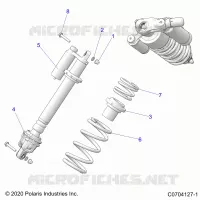 SUSPENSION, AMORTISSEUR AVANT MOUNTING