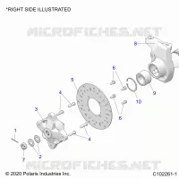 SUSPENSION AVANT HUB, CARRIER, AND BRAKE DISC