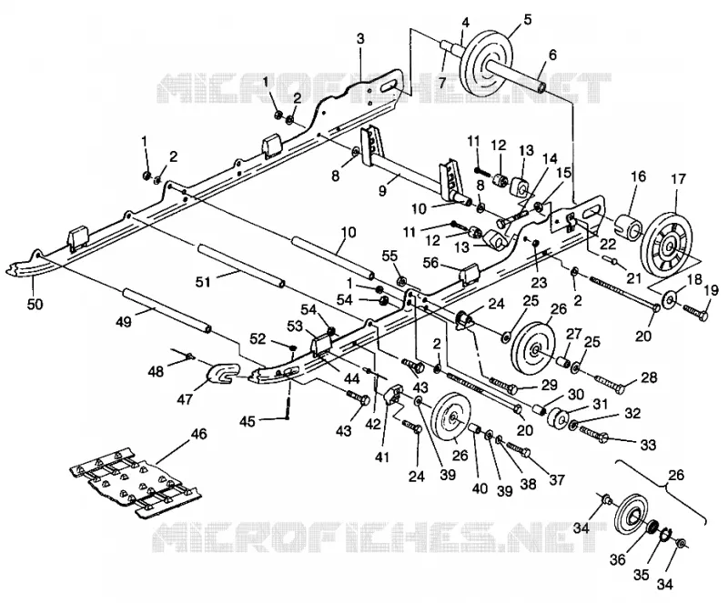 SUSPENSION 500 CARB 0962764 (4931873187B013)