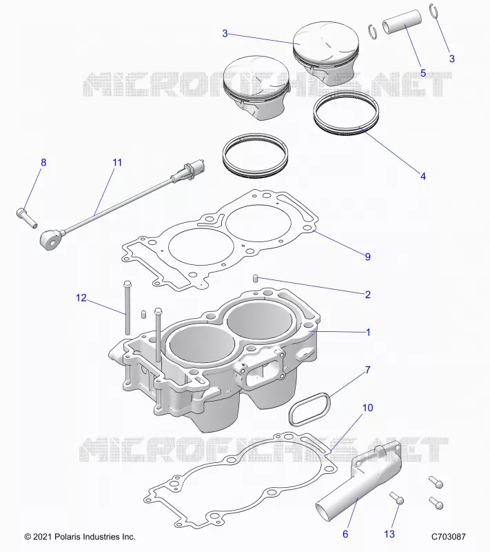 CYLINDRE AND PISTON