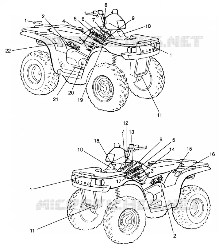 EMBLEMES SPORTSMAN 500 W969244 and SWEDISH SPORTSMAN 500 S969244 (4936093609A009)