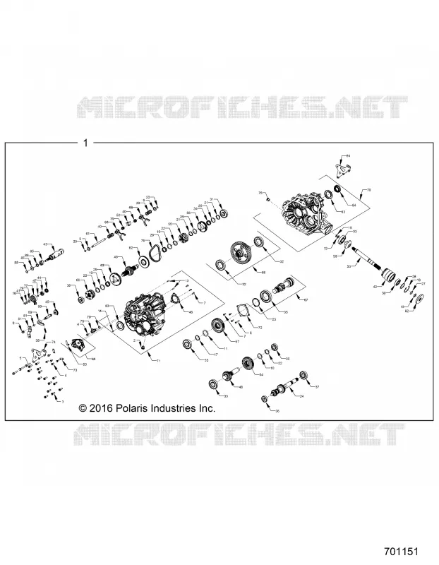 SYSTÈME DE TRANSMISSION, MAIN GEARCASE INTERNALS