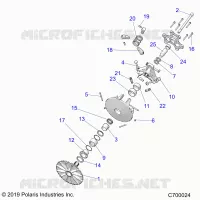 SYSTEME DE TRANSMISSION, PRIMARY CLUTCH
