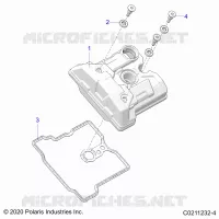 ENGINE, COUVERCLE SOUPAPE