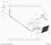 SYSTÃˆME DE CLIMATISATION CONDENSER AND HOSE ROUTINGS