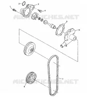 POMPE A EAU 500 INDY 0982764(A)(B) and EUROPEAN 500 INDY E982764A (4942104210C010)
