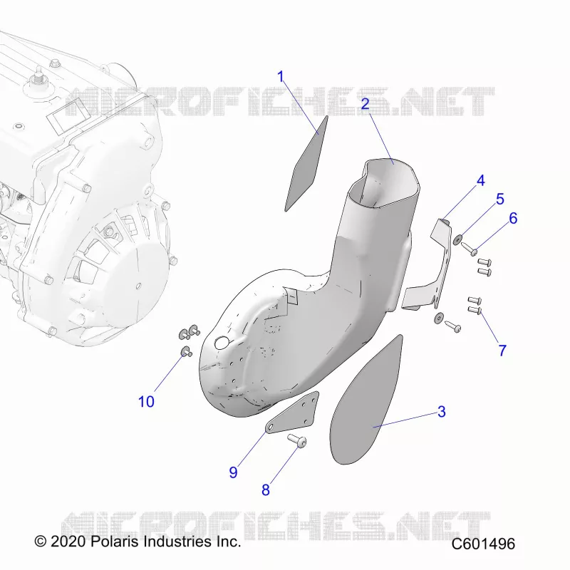 MOTEUR, AIR DUCT, INLET