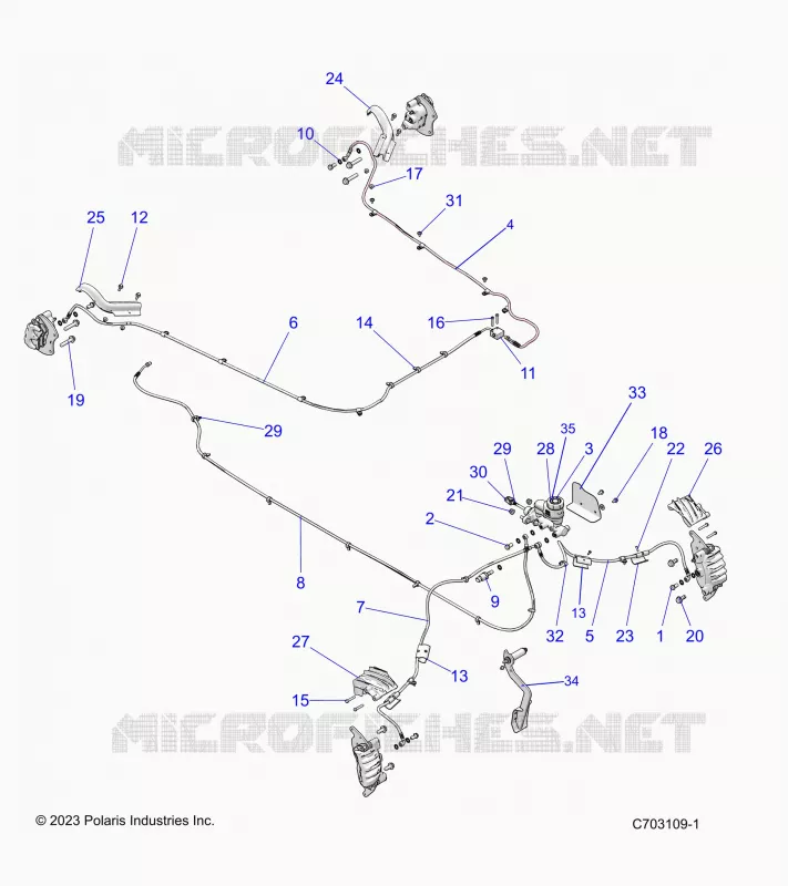 BRAKES, BRAKE LINES AND MAITRE CYLINDRE