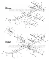 FIXATION RAIL (SUSPENSION) TRAIL 0972761, EUROPEAN TRAIL E972761, TRAIL TOU (4938313831C004)