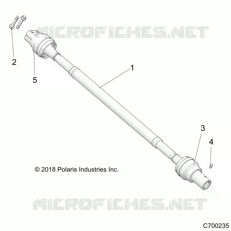 SYSTÃˆME DE TRANSMISSION, REAR PROP SHAFT