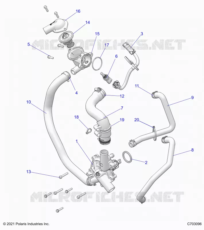 MOTEUR, WATERPUMP AND BYPASS