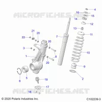 SUSPENSION, JAMBE DE FORCE AVANT
