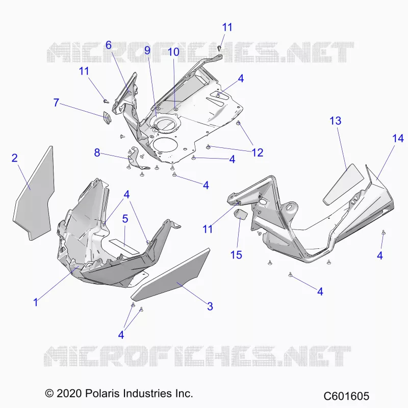 CARROSSERIE AVANT ASM./FENDERS