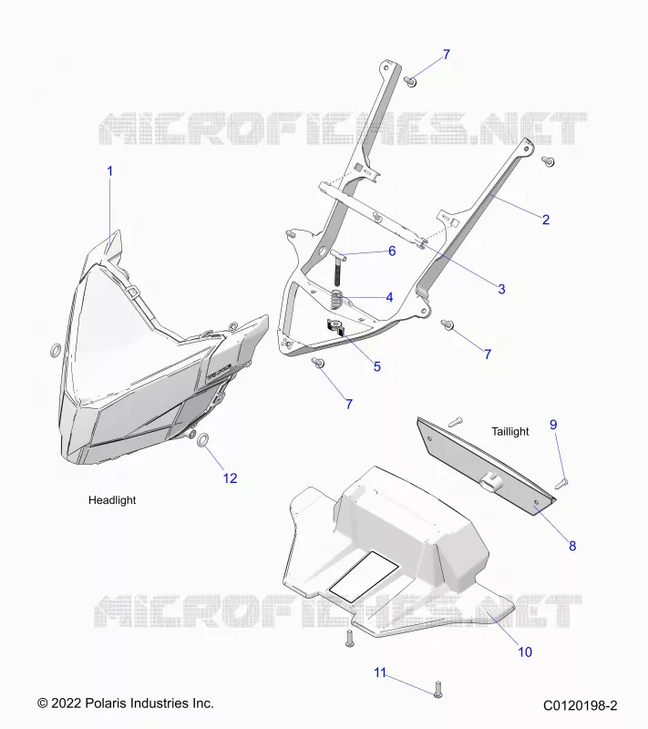 ELECTRICITE, HEADLIGHT AND TAILLIGHT