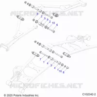 SUSPENSION ARRIERE CONTROL ARM, MOUNTING