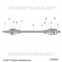 SYSTEME DE TRANSMISSION, FRONT HALF SHAFT