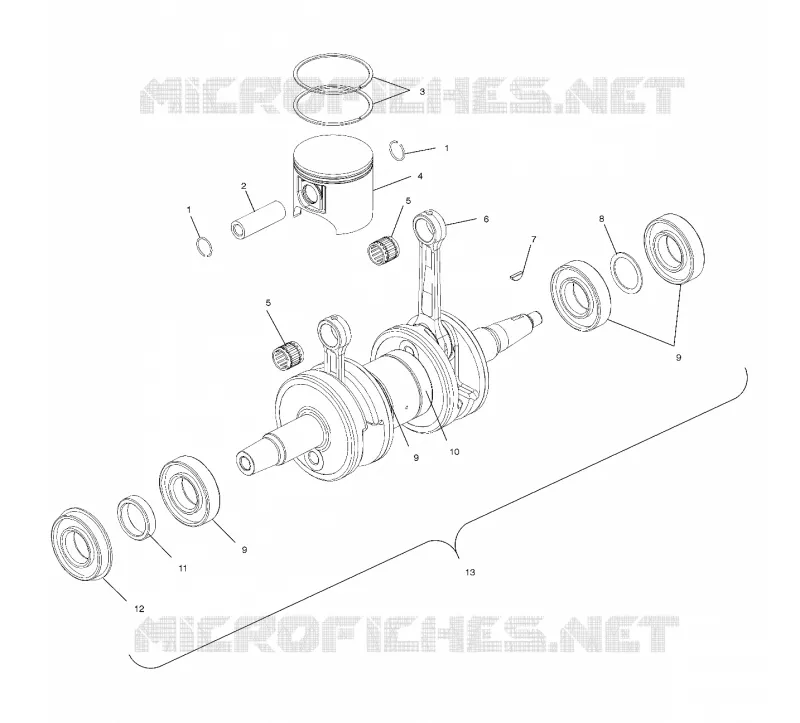 PISTON ET VILEBREQUIN