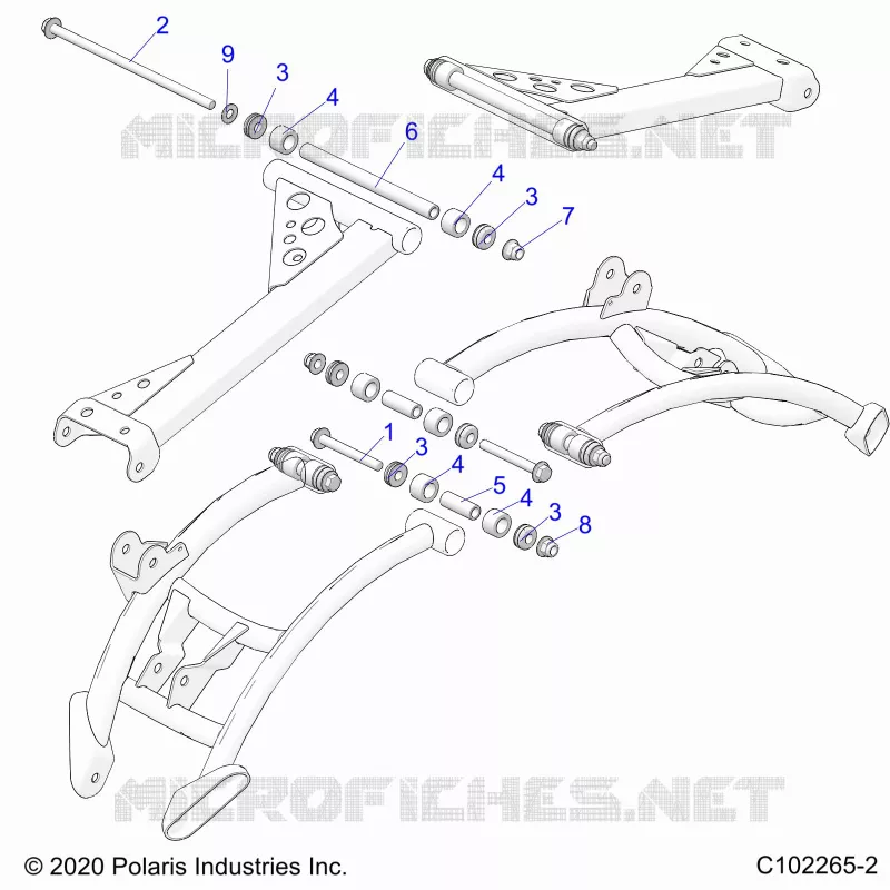 SUSPENSION ARRIERE CONTROL ARM, MOUNTING