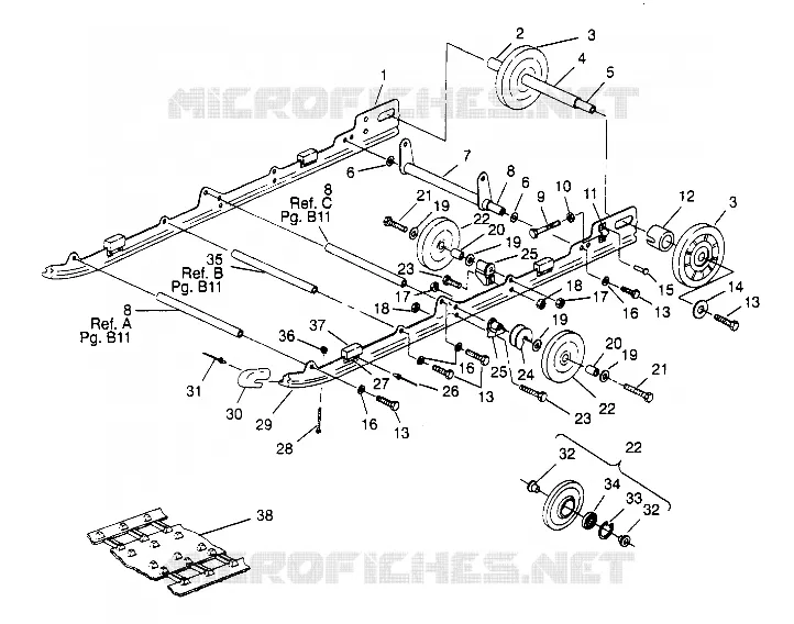 SUSPENSION 500 CARB 0952764 (4929192919B009)