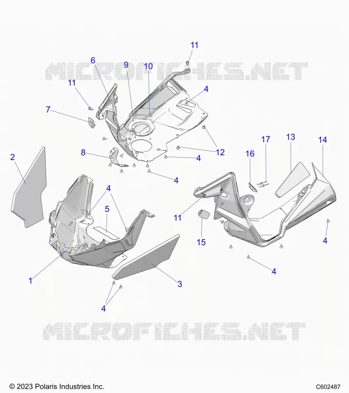 CARROSSERIE AVANT ASM./FENDERS