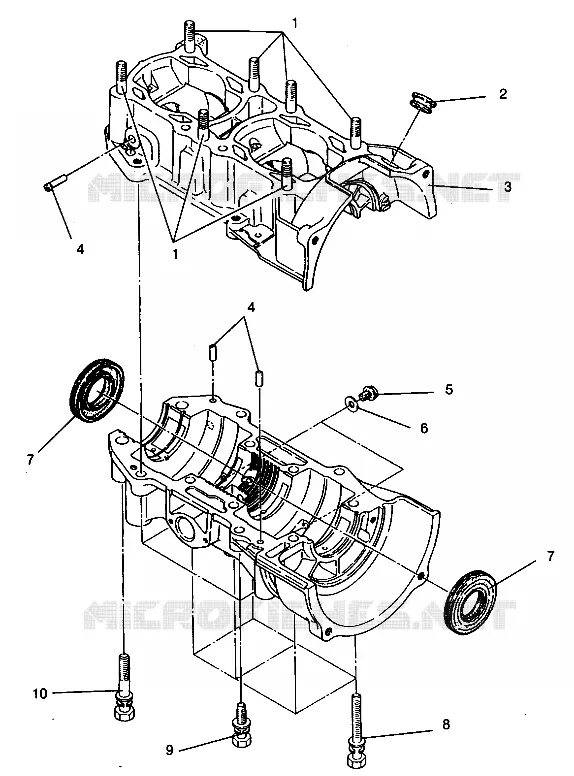 CARTERS MOTEUR ASSEMBLY CLASSIC 0942865 (4924962496038A)