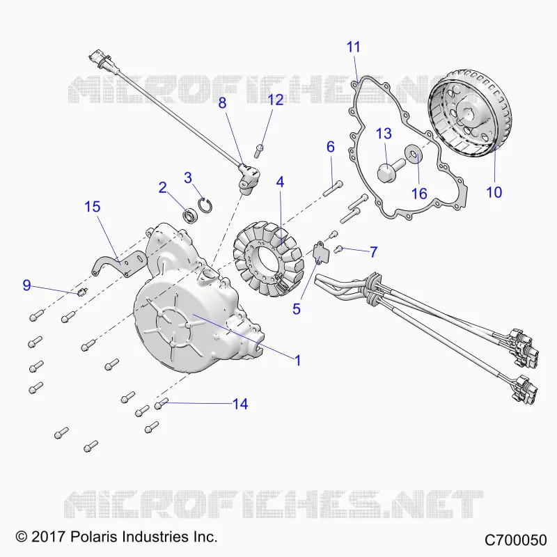 ENGINE, STATOR AND FLYROUE