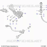 BRAKES, BRAKE PEDAL AND MAITRE CYLINDRE