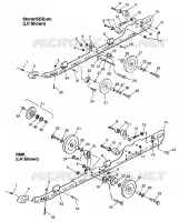 FIXATION RAIL (SUSPENSION) Storm 0975782, Storm S.E. H975782, European Stor (4937823782C001)