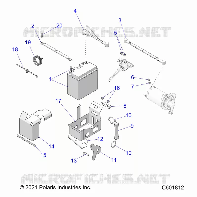 ELECTRICITE, BATTERY BOX  ASM.