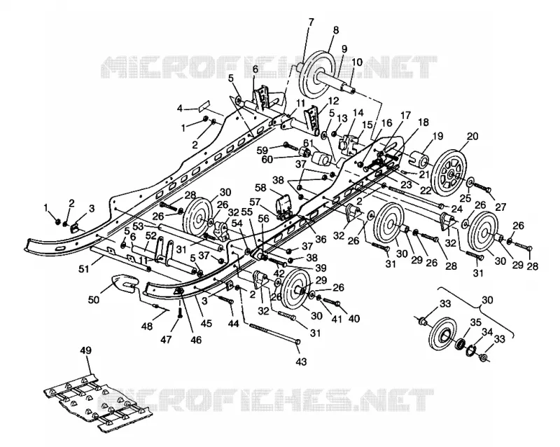 SUSPENSION 500 EFI 0963774 AND EUROPEAN 500 EFI E963774 (4936183618B010)