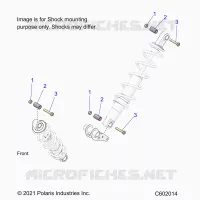 SUSPENSION, SUPPORT AMORTISSEUR , REAR SUSP.
