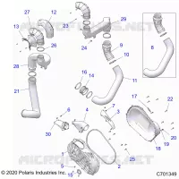 SYSTÃˆME DE TRANSMISSION, CLUTCH COVER AND DUCTING