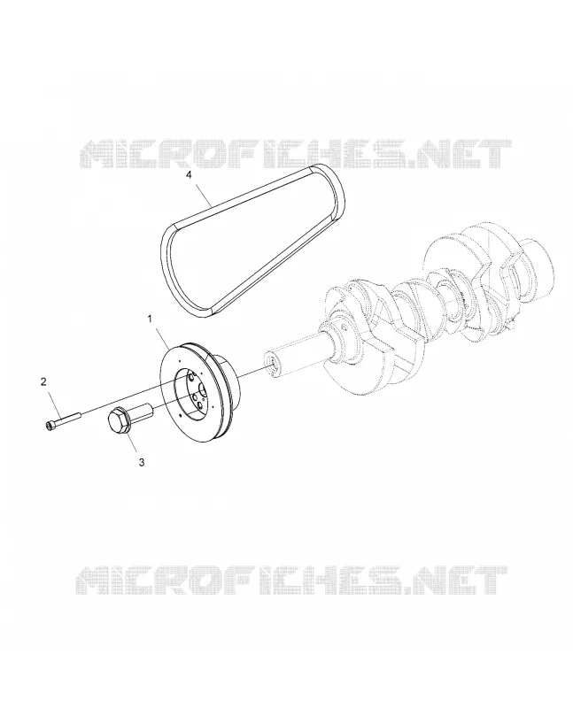MOTEUR, POULIE DE TRANSMISSION AND DRIVE BELT